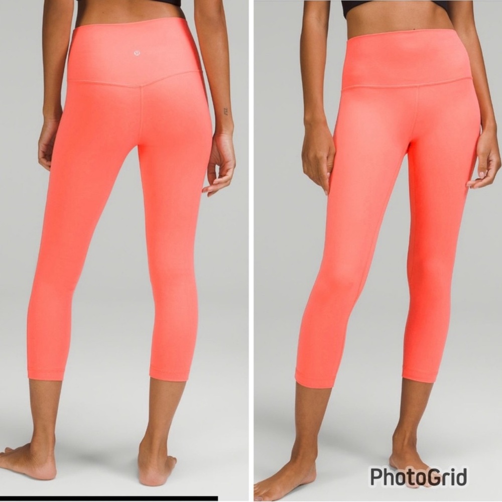 Lululemon Align High-Rise Crop 23" size 12 NWT RASPBERRY CREAM